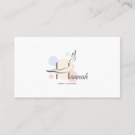 Pilates Letter H Pose | Monogram letter H Pilates Visitekaartje