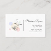 Pilates Letter J Pose | Monogram letter J Pilates Visitekaartje (Achterkant)