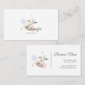 Pilates Letter J Pose | Monogram letter J Pilates Visitekaartje (Voorkant / Achterkant)