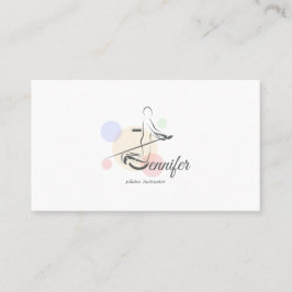 Pilates Letter J Pose | Monogram letter J Pilates Visitekaartje