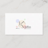 Pilates Letter K Pose | Monogram letter K Pilates Visitekaartje (Voorkant)