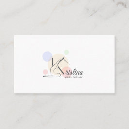 Pilates Letter K Pose | Monogram letter K Pilates Visitekaartje