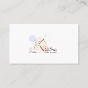 Pilates Letter K Pose   Monogram letter K Pilates Visitekaartje