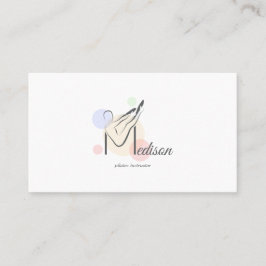 Pilates Letter M Pose | Monogram Letter M Pilates Visitekaartje