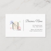 Pilates Letter N Pose | Monogram letter N Pilates Visitekaartje (Achterkant)