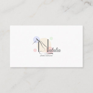 Pilates Letter N Pose   Monogram letter N Pilates Visitekaartje