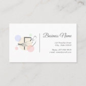 Pilates Letter P Pose | Monogram Letter P Pilates Visitekaartje (Achterkant)