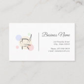 Pilates Letter R Pose | Monogram Letter R Pilates Visitekaartje (Achterkant)