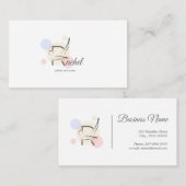 Pilates Letter R Pose | Monogram Letter R Pilates Visitekaartje (Voorkant / Achterkant)