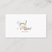 Pilates Letter R Pose | Monogram Letter R Pilates Visitekaartje (Voorkant)