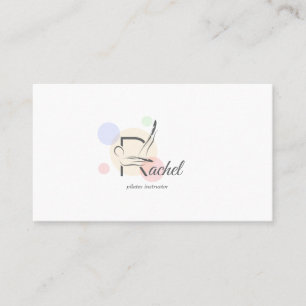 Pilates Letter R Pose Monogram Letter R Pilates Visitekaartje