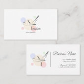 Pilates Letter Y Pose | Monogram letter Y Pilates Visitekaartje (Voorkant / Achterkant)