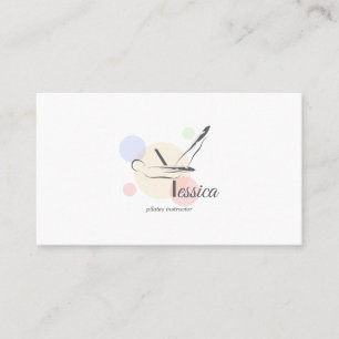 Pilates Letter Y Pose   Monogram letter Y Pilates Visitekaartje