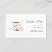 Pilates Letter Z Pose | Monogram letter Z Pilates Visitekaartje (Achterkant)