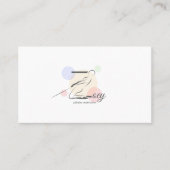 Pilates Letter Z Pose | Monogram letter Z Pilates Visitekaartje (Voorkant)