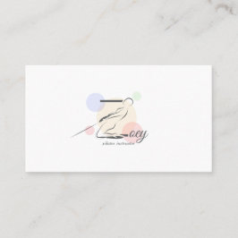 Pilates Letter Z Pose | Monogram letter Z Pilates Visitekaartje