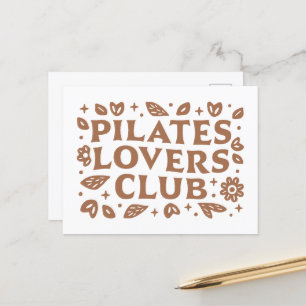 Pilates liefhebbers club briefkaart