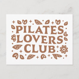 Pilates liefhebbers club briefkaart