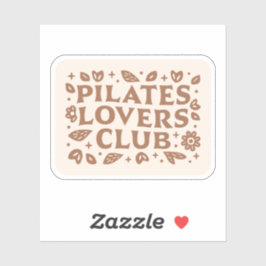 Pilates liefhebbers club esthetiek sticker