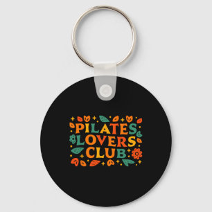Pilates Liefhebbers Club Retro Decoratie Doodles P Sleutelhanger