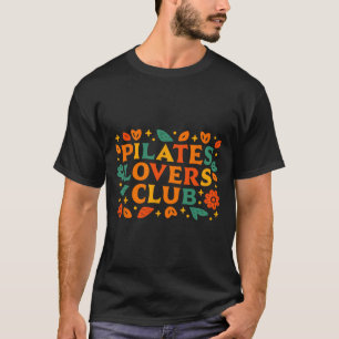 Pilates Liefhebbers Club Retro Decoratieve Doodles T-shirt