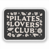 Pilates-liefhebbers Sticker (Voorkant)