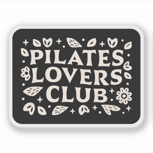 Pilates-liefhebbers Sticker (Voorkant)