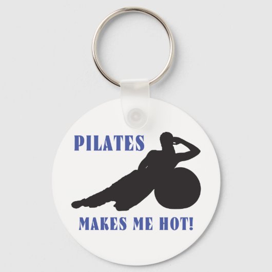 Pilates maakt me warm sleutelhanger (Voorkant)