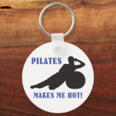 Pilates maakt me warm sleutelhanger (Voorkant)