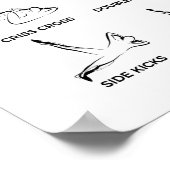 Pilates mat oefeningen poster (Hoek)