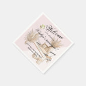 Pilates & Matcha (elke leeftijd) 40e verjaardagsfe Servet (Hoek)