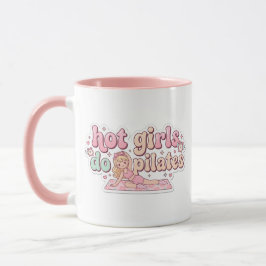 Pilates Meisje Cadeau Roze Meisjesachtig Fitness M Mok