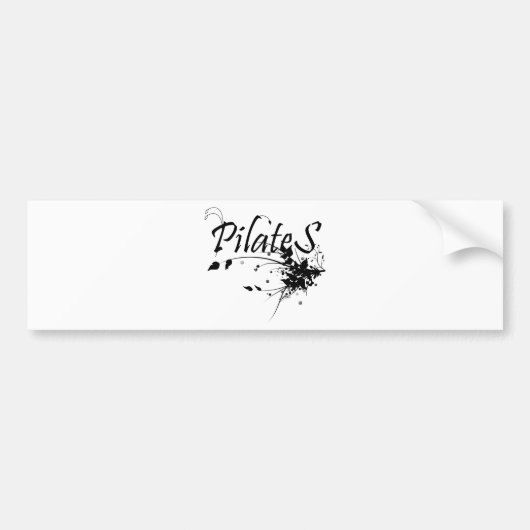 Pilates Method fan! Pilates Art Bumpersticker (Voorkant)