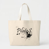 Pilates Method fan! Pilates Art Grote Tote Bag (Voorkant)