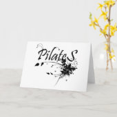 Pilates Method fan! Pilates Art Kaart (Gele Bloem)