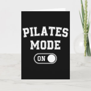 Pilates Modus Aan Grappig Oefenmeester Cadeau Yoga Kaart