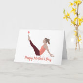 Pilates Moederdag Card Kaart (Gele Bloem)