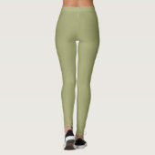 Pilates Monogram Maak Je Eigen Ontwerp Olijf Leggings (Achterkant)