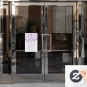 Pilates op de hervormer | Kleur Raamsticker (Kantoordeur)