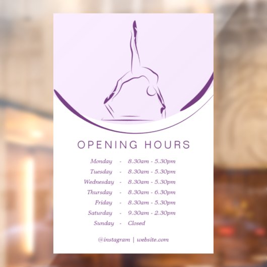 Pilates op de hervormer | Kleur Raamsticker (Vel 2)