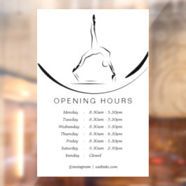 Pilates op de hervormer raamsticker