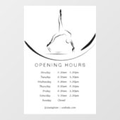 Pilates op de hervormer raamsticker (Vel)