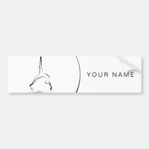 Pilates op de reformer bumpersticker