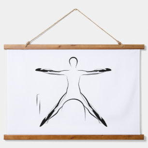 Pilates Paardrijden - Ladder Barrel Hangend Wandkleed