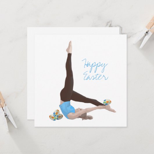 Pilates Paaskaart Kaart (Voorkant / Achterkant in situ)