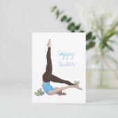 Pilates Pasen Briefkaart (Staand voorkant)