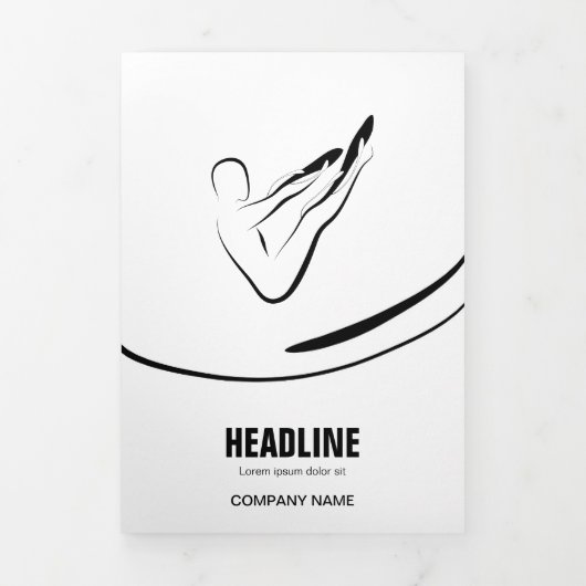 Pilates Pilates Pilates Abstract Pilates Drieluik Kaart (Cover)