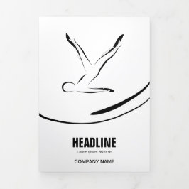 Pilates Pilates Pilates Abstract Pilates Drieluik Kaart