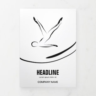 Pilates Pilates Pilates Abstract Pilates Drieluik Kaart