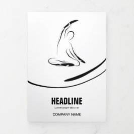 Pilates Pilates Pilates Abstract Pilates Drieluik Kaart